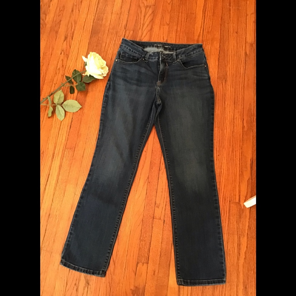 Lee perfect fit  women’s blue denim pants  size 8